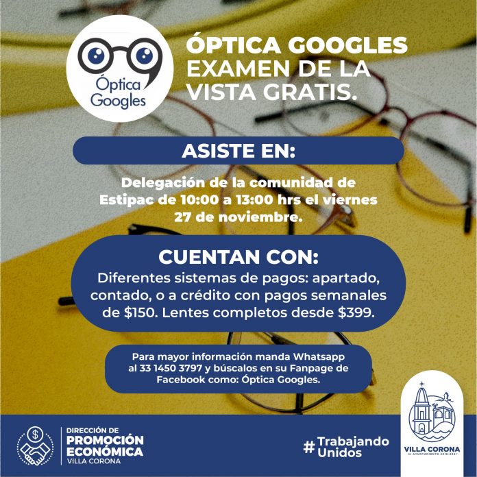 PTICA GOOGLES. EXAMEN DE LA VISTA GRATIS H. Ayuntamiento de